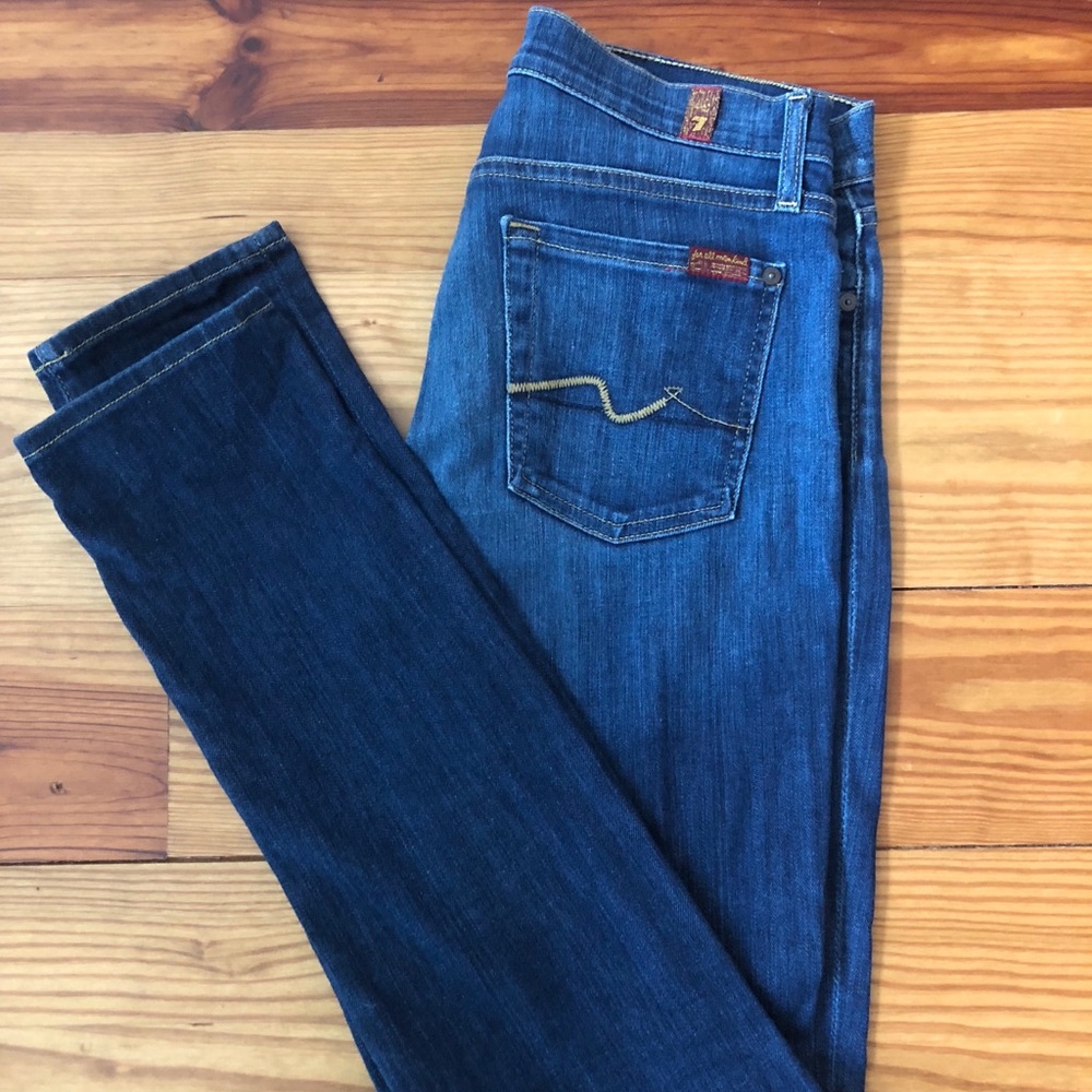 7 for All Mankind Roxanne Skinny Jean 28